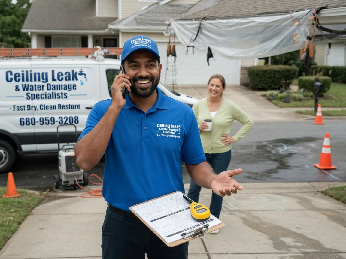 Ceiling Leak Cleanup Trego, WI FAQs